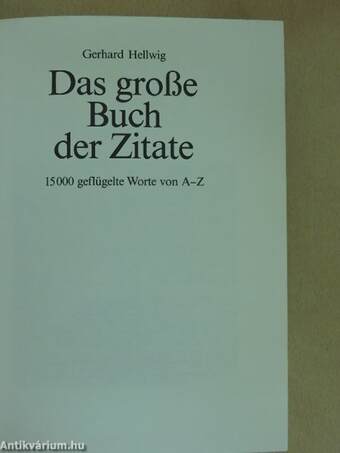 Das große Buch der Zitate