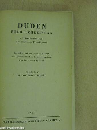 Duden Rechtschreibung