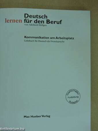 Deutsch lernen für den Beruf