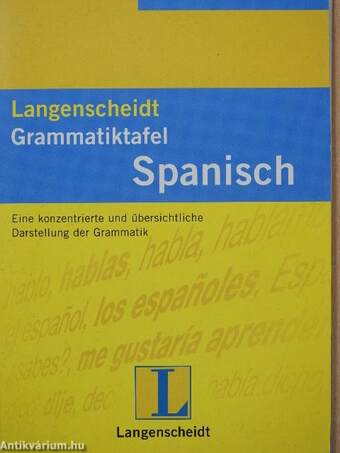 Langenscheidt Grammatiktafel Spanisch