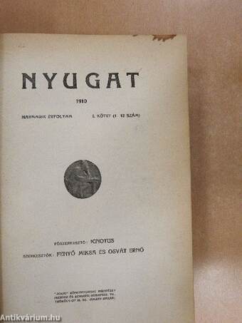 Nyugat 1910. január-december I-II.