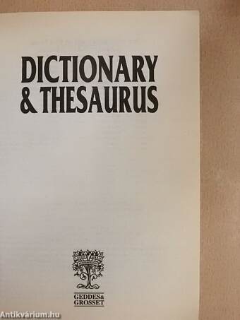 Dictionary & Thesaurus