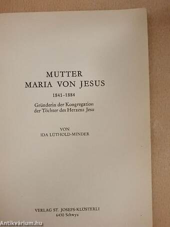 Mutter Maria von Jesus