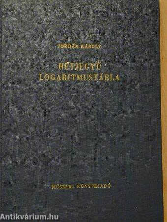 Hétjegyű logaritmustábla