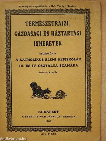 Természetrajzi, gazdasági és háztartási ismeretek