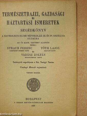 Természetrajzi, gazdasági és háztartási ismeretek