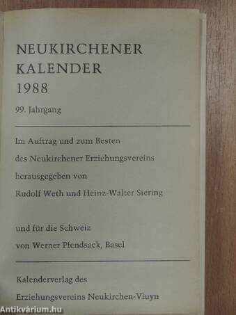 Neukirchener Kalender 1988