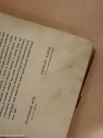 A Budapesti Ujságirók Egyesülete Almanachja 1905. (rossz állapotú)