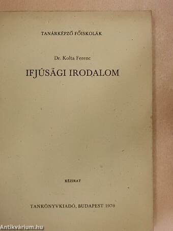 Ifjúsági irodalom