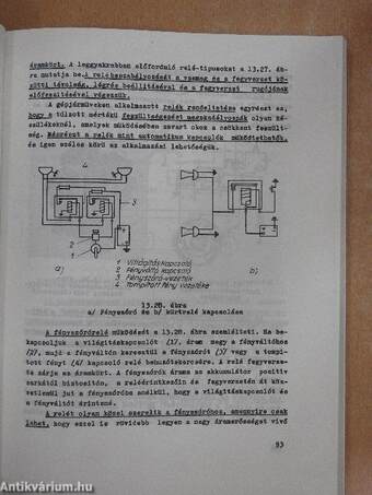 Gépjármű-villamossági műszerész szakmai ismeret III.