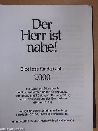 Der Herr ist nahe! 2000