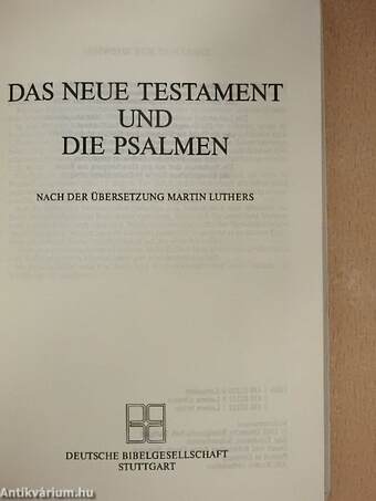 Das Neue Testament und die Psalmen