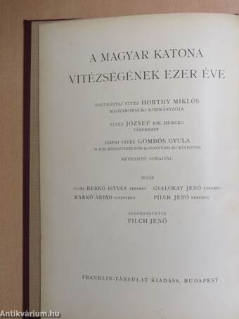 A magyar katona vitézségének ezer éve I-II.