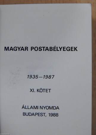 Magyar Postabélyegek XI. (minikönyv) (számozott)