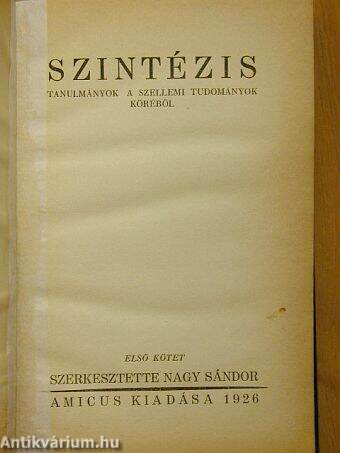 Szintézis I.