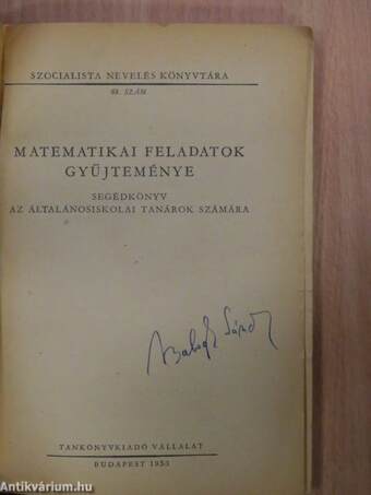 Matematikai feladatok gyűjteménye