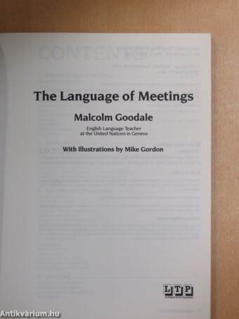 The Language of Meetings