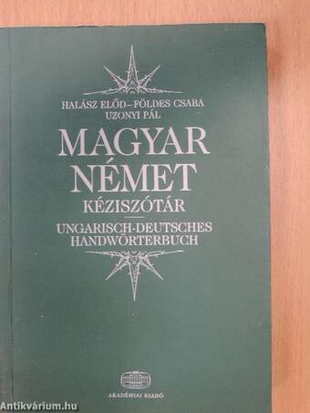 Magyar-német kéziszótár