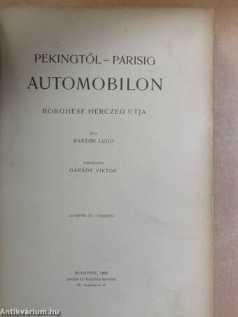 Pekingtől-Párisig automobilon