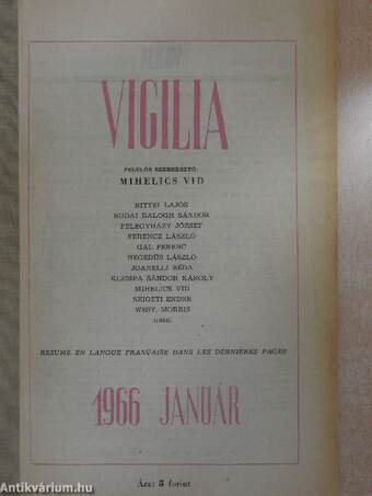 Vigilia 1966. január-december