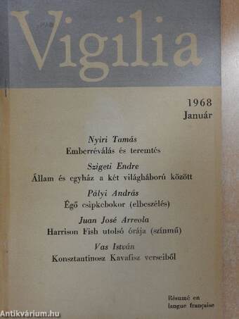 Vigilia 1968. január-december