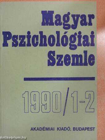 Magyar Pszichológiai Szemle 1990/1-2.