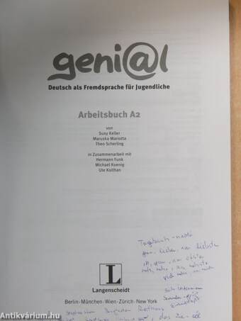 Geni@l - Arbeitsbuch A2