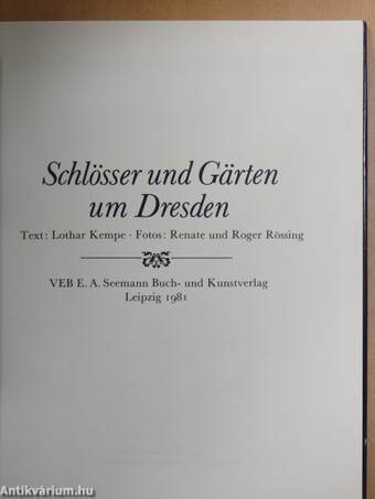 Schlösser und Gärten um Dresden