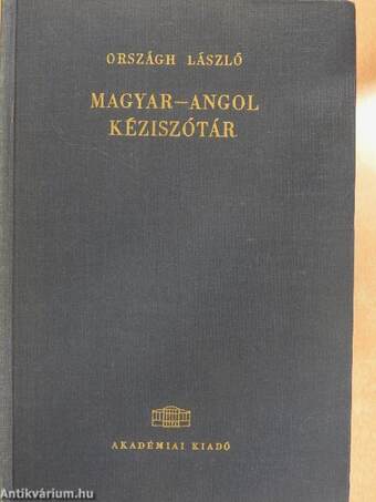 Magyar-angol kéziszótár