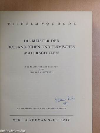 Die Meister der Holländischen und Flämischen Malerschulen