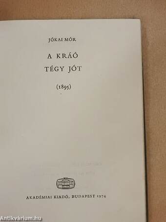 A Kráó/Tégy jót