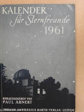 Kalender für Sternfreunde 1961