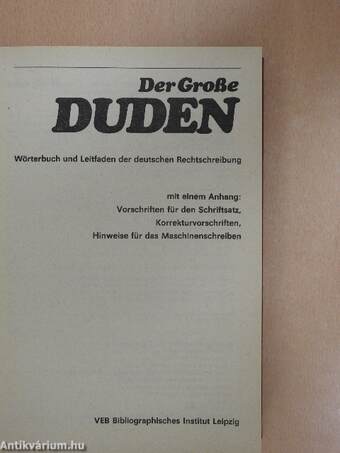 Der Große Duden