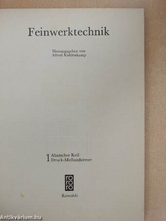 Feinwerktechnik 1-6.