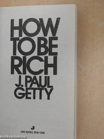 How to be Rich