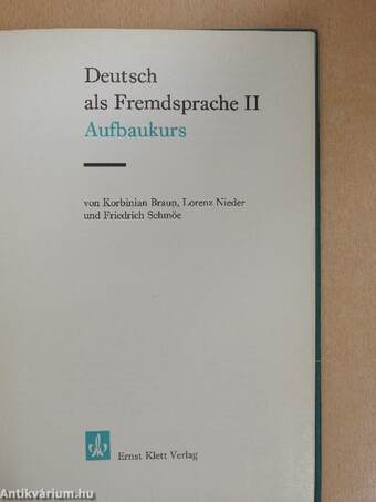 Deutsch als Fremdsprache II.