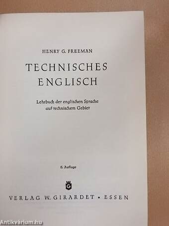 Technisches Englisch