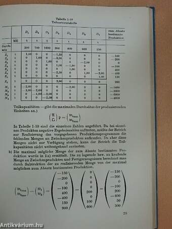 Grundzüge der Matrizenrechnung