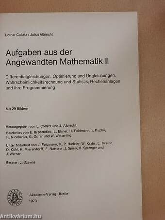 Aufgaben aus der Angewandten Mathematik II