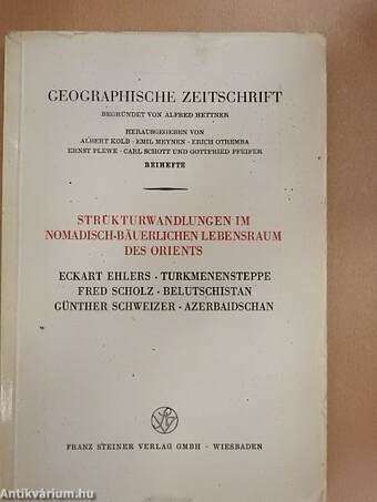 Strukturwandlungen im nomadisch-bäuerlichen Lebensraum des Orients