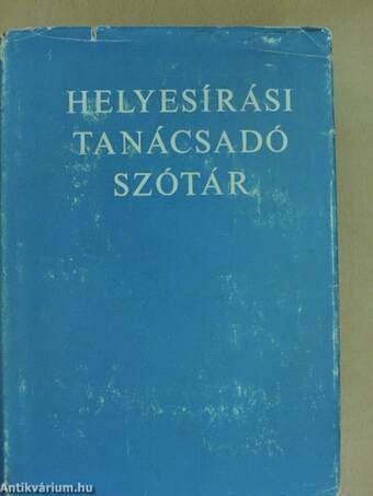 Helyesírási tanácsadó szótár