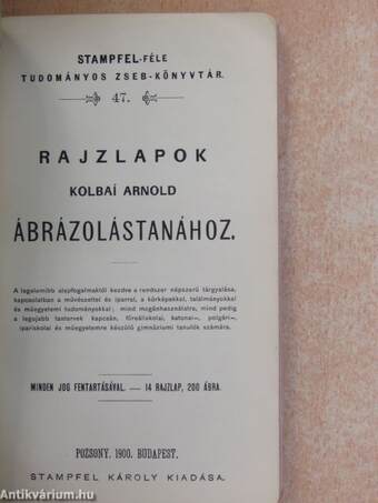 Rajzlapok Kolbai Arnold ábrázolástanához