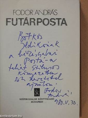 Futárposta (dedikált példány)