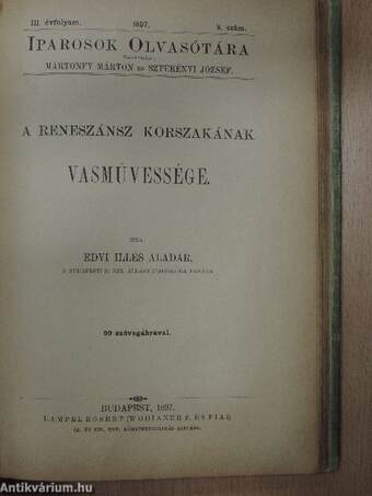 Iparosok olvasótára 1896-1898 (vegyes számok) (4db) (rossz állapotú)