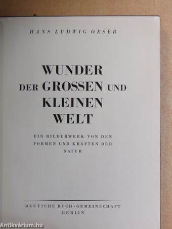 Wunder der Grossen und Kleinen Welt