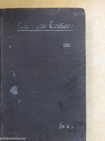 Gépészeti Évkönyv II. 1910.
