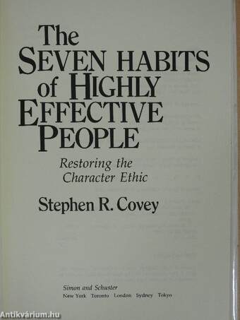 The Seven Habits of Highly Effective People