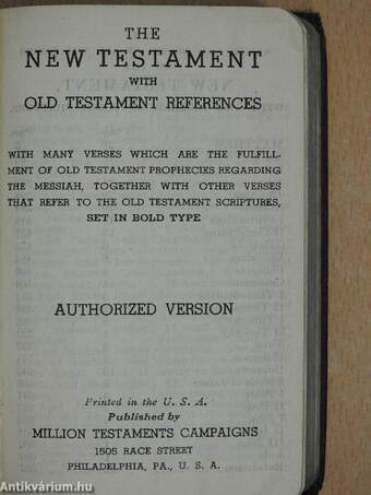 The New Testament with Old Testament references