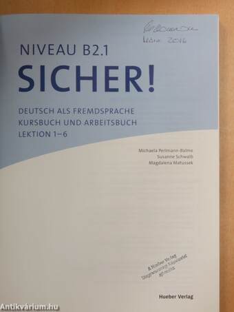 Sicher! Niveau B2.1.-2. - CD-vel