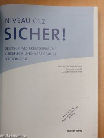 Sicher! Niveau C1.2. - CD-vel